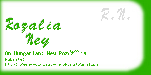 rozalia ney business card